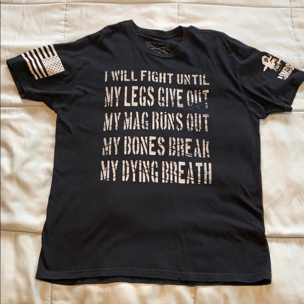 Grunt I will fight ! Large worn 2 times